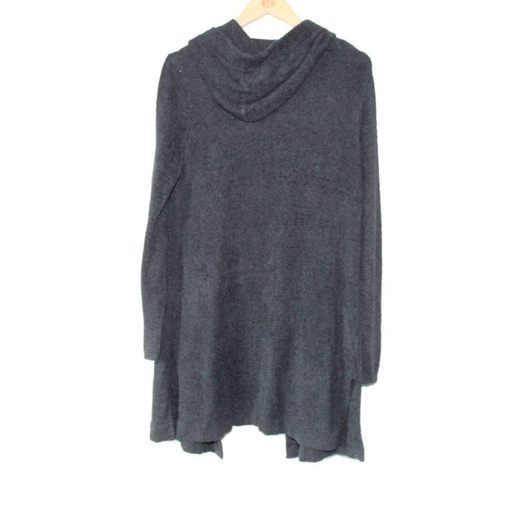 Barefoot Dream CozyChic Lite Coastal Hooded Cardigan Black Size Medium H13817 - Picture 6 of 9